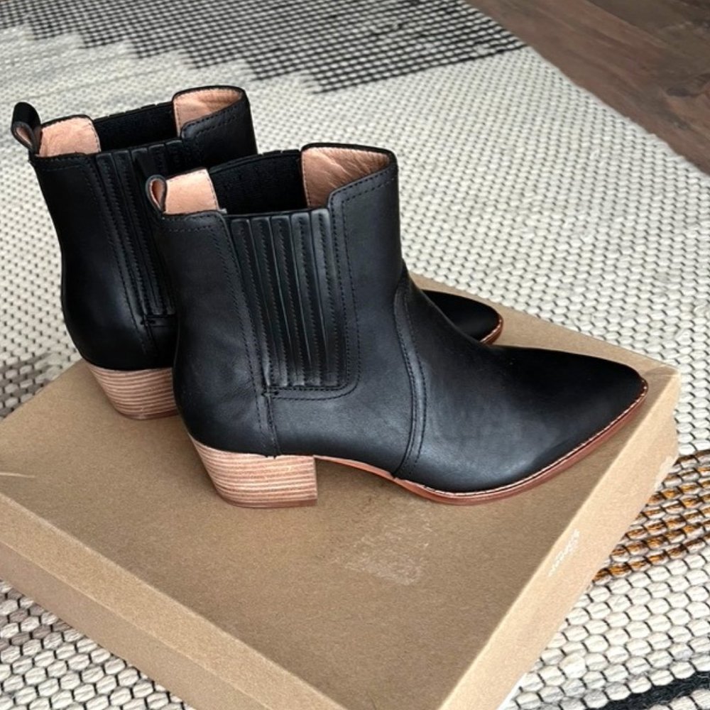 Madewell Western Ankle Boot in Leather - NWT
